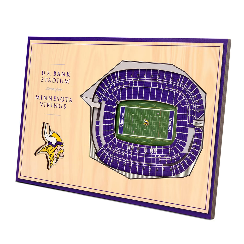 Minnesota Vikings U.S. Bank Stadium Lighted Stadium End Table