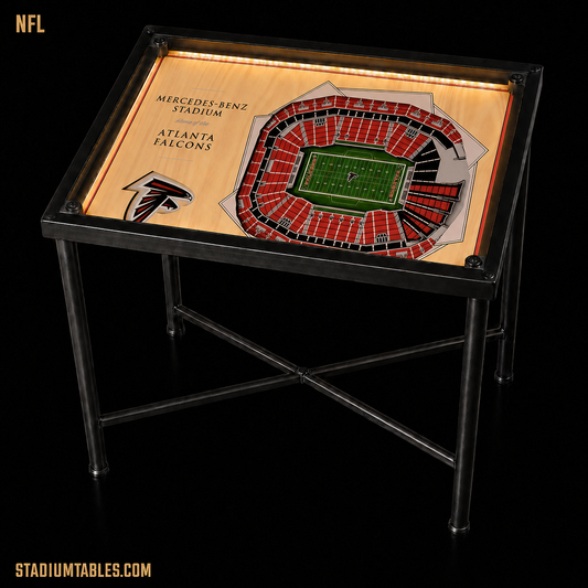 Atlanta Falcons Mercedes-Benz Stadium Lighted Stadium End Table