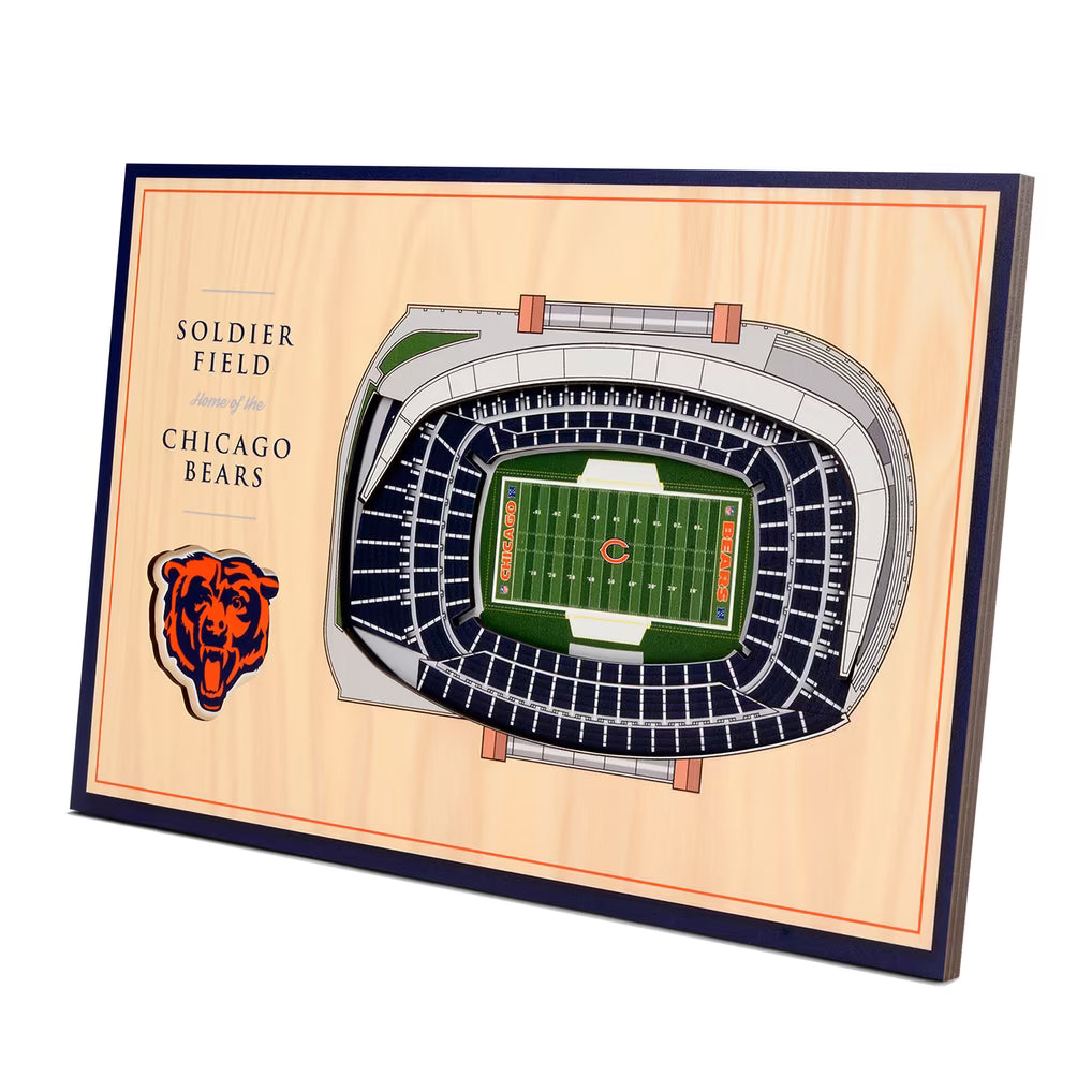 Chicago Bears Soldier Field Lighted Stadium End Table