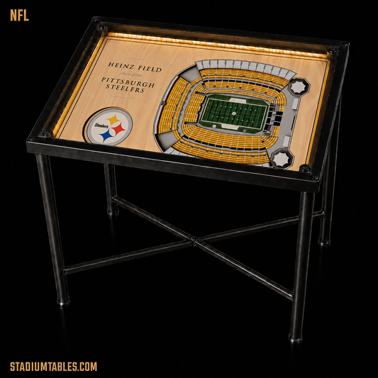 Pittsburgh Steelers Heinz Field Lighted Stadium End Table